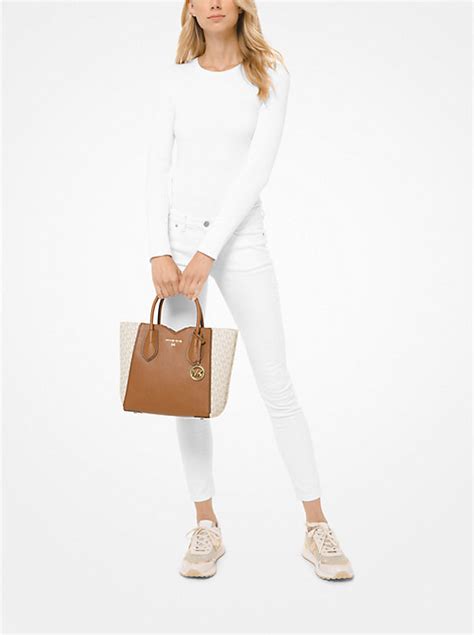 michael kors mae medium pebbled leather messenger bag|michael kors eliza tote.